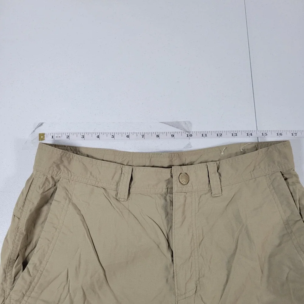 The North Face Mens Cargo Shorts Tan Size 32 Utility Outdoor Casual‎